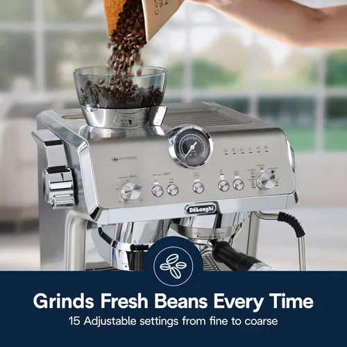 Miniatura 7 de De'Longhi La Specialista Opera Máquina de Espresso – Cafetera de Preparación en Frío y Espresso con Apisonamiento Inteligente, Molinillo de Muelas