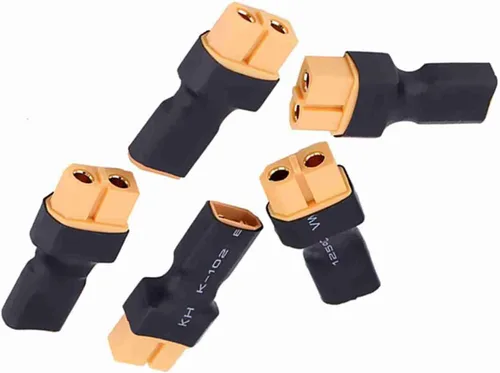Miniatura 4 de Oumefar 5 unids a enchufe hembra macho adaptador convertidor para RC FPV Drone Car LiPo cargador de batería ESC (XT30 macho a hembra)