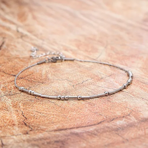 Miniatura 4 de JoycuFF Tobilleras ajustables de código morse para mujer, joyería de playa, regalos únicos para ella
