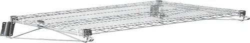 Miniatura 11 de Estante de pared de almacenamiento de alambre cromado resistente (18 x 30 pulgadas)