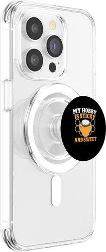 Miniatura 3 de Beekeeping suit outfit hobby sticky and sweet beekeeper PopSockets MagSafe PopGrip for iPhone