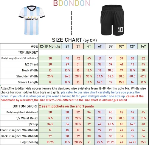 Miniatura 7 de Camisetas de fútbol para niños y niñas, trajes de camiseta de entrenamiento de fútbol para niños y niñas, uniformes