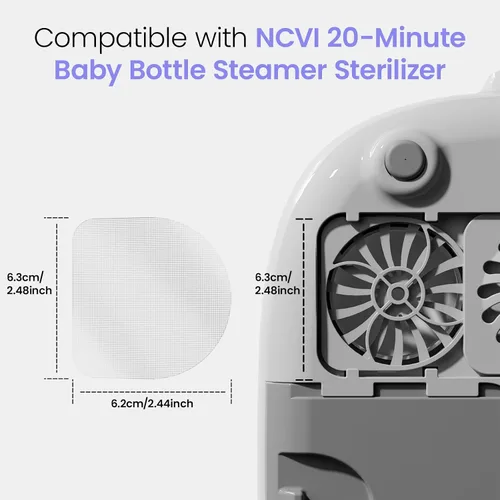 Miniatura 2 de NCVI Filtro de malla de repuesto para esterilizador y secadora, juego de 5