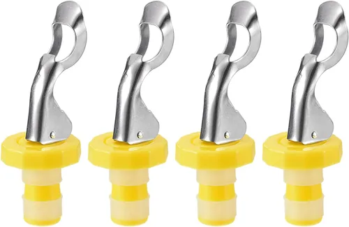 Miniatura 11 de uxcell Tapones de vino, 4 tapones manuales de expansión de 0.630 in/0.63 pulgadas, tapón de silicona para botella de vino, tapón de sellado