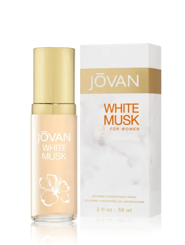 Miniatura 2 de Jovan White Musk para mujer Agua de colonia con pulverizador 2 fl oz (Paquete de 1), Notas de jazmín, almizcle y ámbar, Fragancia para mujer