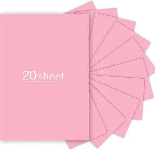 Miniatura 11 de 20 hojas de cartulina de colores de 8.5 x 11 pulgadas, papel de cartulina de colores surtidos de 8.82 oz/m² para manualidades y tarjetas, álbumes
