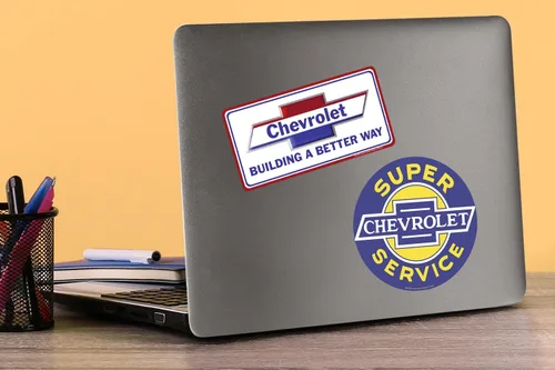 Miniatura 5 de Paquete variado de calcomanías de vinilo para Chevrolet Chevy Branding, tamaño grande, para laptop, botella de agua, álbumes de recortes, tableta