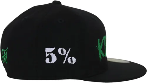 Miniatura 3 de 5% Nutrition Gorra de camionero Flexfit Snapback negra y roja para hombres y mujeres