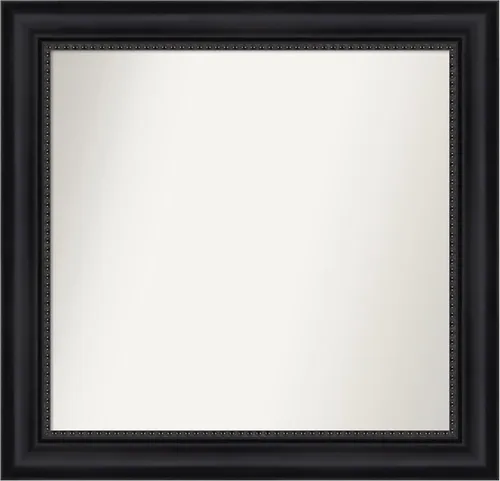 Miniatura 394 de Amanti Art Espejo personalizado, espejo de baño negro Astor, espejo de pared o espejo de tocador de baño sobre el fregadero (25 x 25 pulgadas)