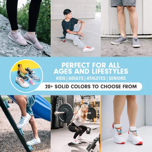 Miniatura 6 de Xpand Sistema de cordones sin ataduras con cordones elásticos, talla única para todos los zapatos de adultos y niños