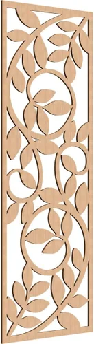 Miniatura 63 de 9 3/8"W x 24 3/8"H x 1/4"T Utica Decorativo Fretwork Madera Paneles de Pared, Abedul