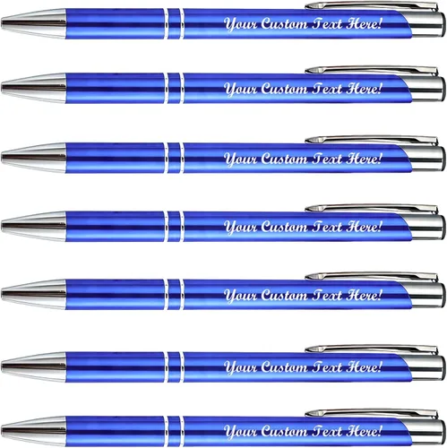 Miniatura 14 de Bolígrafo personalizado de tinta negra para eventos, ferias comerciales, paquete de 50 Verde