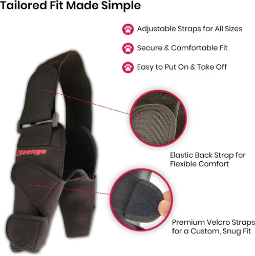 Miniatura 9 de Protector de codo para perros para callos y artritis. Coderas Hygroma para perros y coderas de perro, soporte de pierna frontal. Soporte de hombro