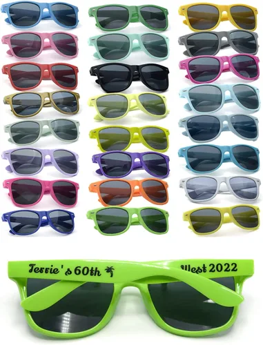 Miniatura 12 de Gafas de sol de fiesta personalizadas, regalos de boda a granel, regalos para invitados, cumpleaños, licenciatura, graduación, novia, novia, Mezclado
