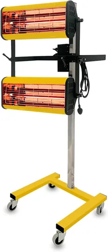 Lámpara de Curado de Pintura por Infrarrojos Solary, Lámpara Calentadora de Pintura por Infrarrojos de 2100W 110V de Onda Corta, Lámpara de Calor