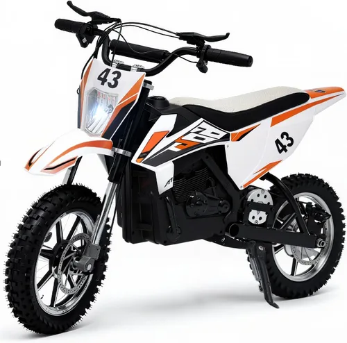 Miniatura 9 de Blitzshark Motocicleta Eléctrica de Tierra de 24 V para niños, motocicleta eléctrica con motor de 200 W de 5 a 12 años, motocicleta eléctrica