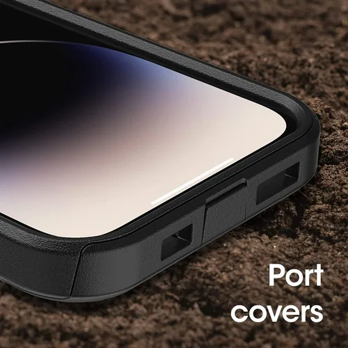 Miniatura 4 de OtterBox Commuter Series - Funda para iPhone 14 Pro (solamente), embalaje no minorista, color negro