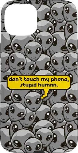 Miniatura 9 de Funda para iPhone 13 Pro Alien Dont Touch My Phone Stupid Human Funny Space Lover Case