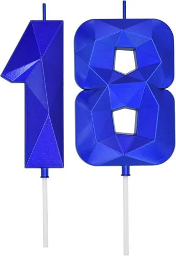 Miniatura 107 de DERVENTA Velas de cumpleaños con números grandes, 3D, color rosa, 3.7 pulgadas, decoración para tartas de fiesta, 1 pieza (número 3 rosa)