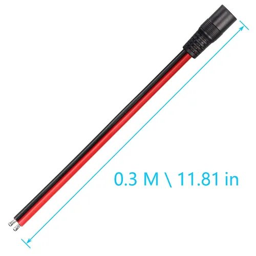 Miniatura 9 de CERRXIAN 1FT DC5521 Power Pigtails Cable macho y hembra