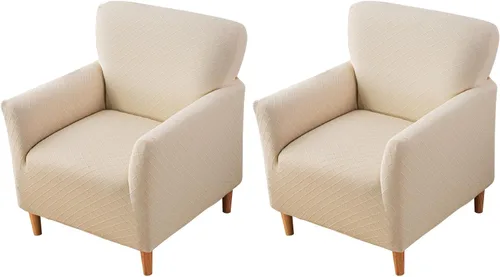 Miniatura 37 de FUANGUI Funda para Sillón de Banquete con Brazos Fundas para Sillas Elásticas Funda para Sillón Club Funda Suave para Sillón Sofá Cubiertas 03