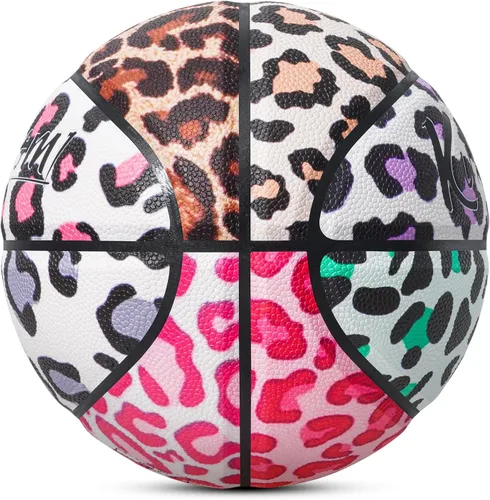 Miniatura 18 de Kuangmi Serie Rosa Balón de Baloncesto, Diseño Premium Estampado para Rendimiento Callejero, Tamaño Oficial para Hombres 7 de 29.5 Pulgadas