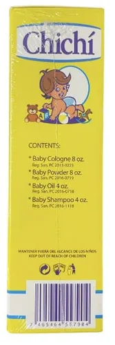 Miniatura 2 de E de B Chichi Kit (Colonia para bebés de 8 onzas + polvo para bebés de 8 onzas + aceite para bebés de 4 onzas + champú para bebés de 4 onzas)