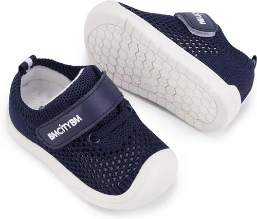 BMCiTYBM Zapatos para caminar de malla transpirable para bebés, niños y niñas, ligeros, antideslizantes, para primeros pasos, 6, 9, 12, 18, 24 meses