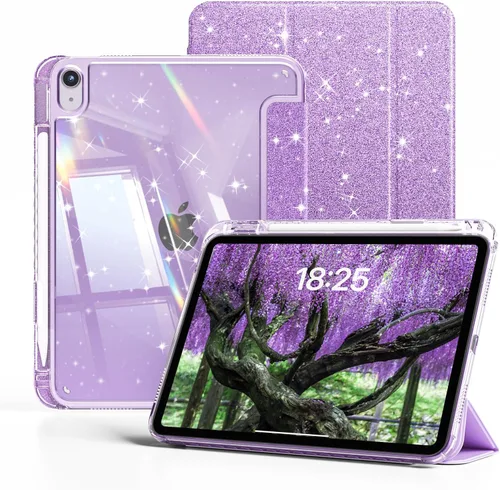 Miniatura 15 de kenke Funda para iPad (A16) de 11ª generación de 11 pulgadas 2025, iPad de 10.9 pulgadas 2022 con soporte para lápices, funda de marco de TPU suave
