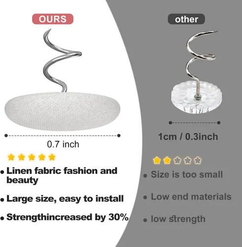 Miniatura 2 de Tachuelas de tapicería, alfileres de techo cubiertos de tela para sofá, fundas de muebles, fundas de sillón, fundas para reposabrazos, faldas