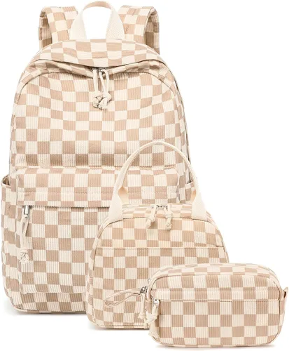 Miniatura 10 de Bluboon Juego de mochila para adolescentes, mochila escolar para niñas, lonchera y lápices, bolsas para estudiantes, 3 en 1, rosa-3 juegos, Escuela