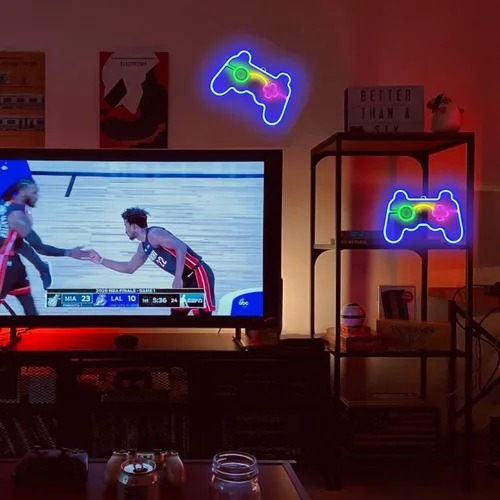 Miniatura 4 de Letrero de neón para decoración de sala de juegos, letrero LED para dormitorio, decoración de pared estética, regalos para adolescentes, computadora