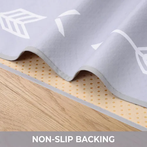 Miniatura 4 de Tapete de salpicaduras para bebé para debajo de la silla alta, artes/manualidades, tapete lavable de 51 x 51 pulgadas, tapete impermeable y lavable