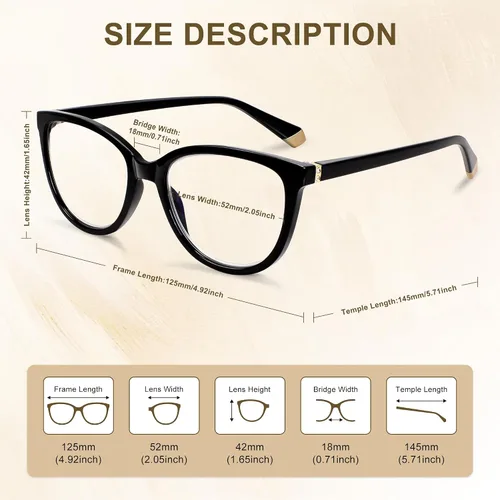 Miniatura 4 de EASY READ - Lentes de Lectura para Mujeres, Lentes de Computadora con Bloqueo de Luz Azul de Ojo de Gato
