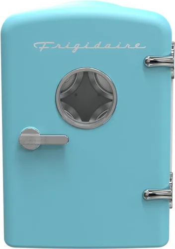 Miniatura 12 de Frigidaire EFMIS171 Mini refrigerador retro portátil personal - Ideal para casa, oficina o dormitorio - Incluye asa de transporte, cargador de Blanco