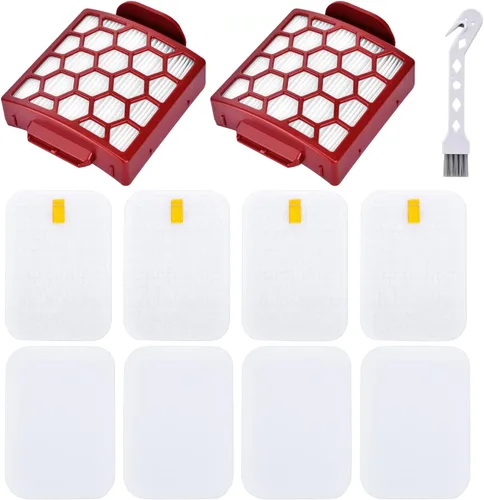 Leadaybetter Filtro de repuesto ZU100 ZU102 para Shark Navigator Pet Plus NV150, NV251, NV255 y Zero-M Cepillo autolimpiante Pet Pro ZU60, ZU62,