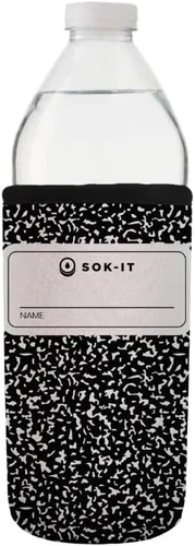 Miniatura 129 de Sok It BotlSok Funda para botella de agua con cubierta de neopreno aislante (Floral abstracto, se ajusta a CamelBak o Nalgene de 12 onzas)