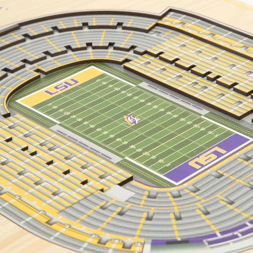 Miniatura 3 de YouTheFan NCAA LSU Tigers Arte de Pared 3D StadiumView de 5 Capas - Tiger Stadium
