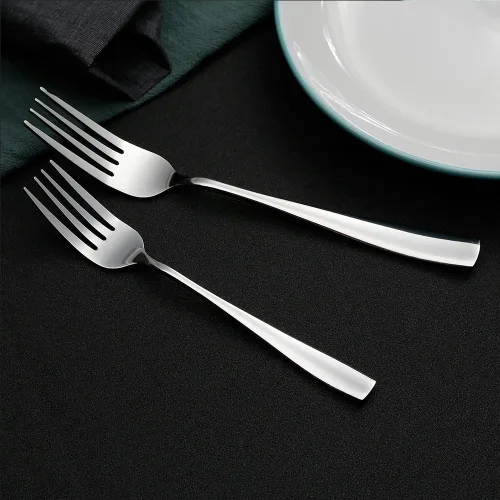 Miniatura 6 de Eslite Juego de tenedores de ensalada/cena de acero inoxidable, 24 piezas, 8 pulgadas