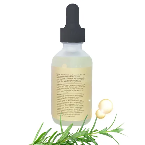 Aceite para el cabello que promueve el crecimiento. Aceite de romero | Con más de 20 biotina, nutre el cuero cabelludo, mejora la circulación