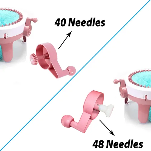 Miniatura 4 de AZANU Juego de 32 piezas de accesorios para máquina de tejer Sentro 40/48, varias herramientas de repuesto para telar de tejer redondas, incluyen