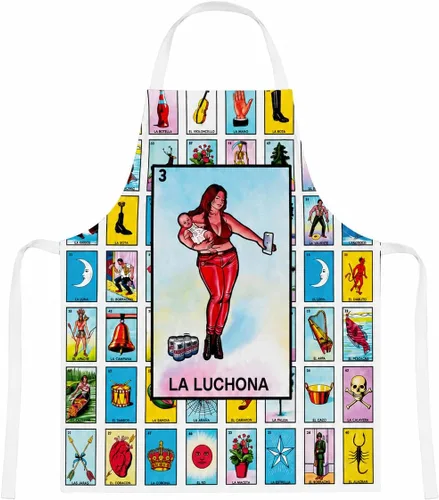 Miniatura 9 de Leos Imports Loteria Card - Delantal de bingo mexicano con bolsillos