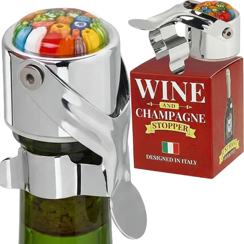 Miniatura 11 de Tapón de vino y tapón de champán todo en uno – sello patentado, conserva las burbujas y el sabor de los vinos Prosecco, blancos y tintos. 1 tapón