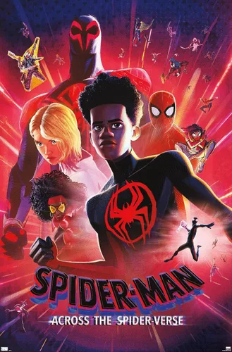 Trends International Marvel Spider-Man: Across The Spider-Verse - Póster estático de pared de una hoja, 34 pulgadas de largo x 22.4 W, versión sin