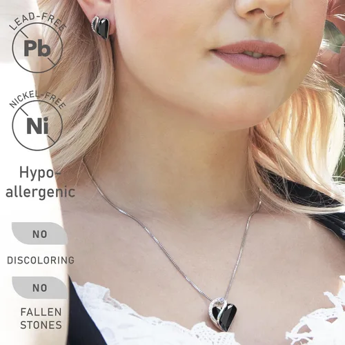 Miniatura 2 de Leafael - Collares para mujer, dije de corazón de amor infinito con cristales de piedra natal, cadena chapada en plata de 18 + 2 pulgadas, regalo