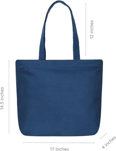 Miniatura 142 de Ecoright Bolsa de lona estética para mujer, bolsa grande con cremallera y bolsillo, bolsa de mano para mujer, para yoga, trabajo, playa