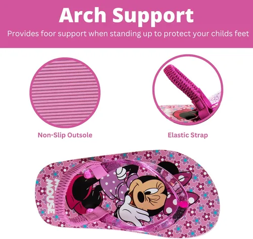 Miniatura 3 de Disney Sandalias de personajes para niñas y niños, zapatos de agua para niños, Minnie Mickey Stitch Moana Toy Story Frozen Cars Encanto Princess