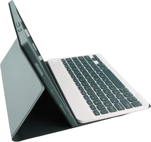 Miniatura 4 de Funda para teclado inalámbrico para tableta Tab A8 de 10.5 pulgadas, 2022, color verde oscuro con recortes precisos para uso diario