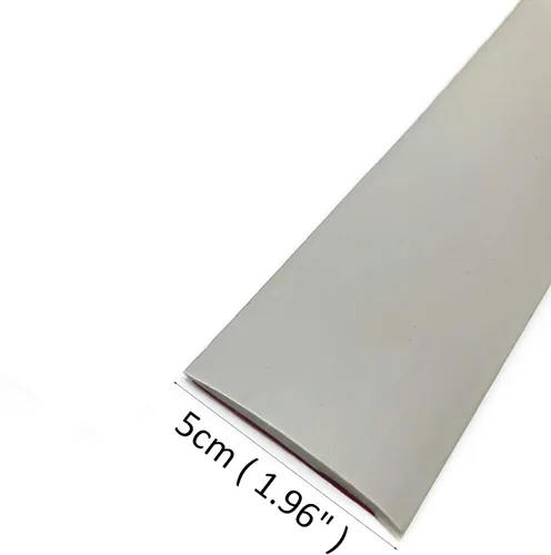 Miniatura 2 de LXLF Tira de transición de suelo gris tiras autoadhesivas de cubierta de costura, tira divisora plana para huecos de estufas/huecos en el piso, 2.0