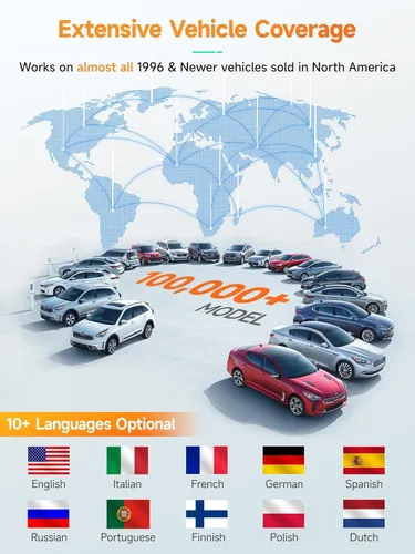Miniatura 9 de ANCEL AD410 Escáner OBD2 Mejorado, Lector de Códigos de Vehículo para Luz de Check Engine, Escáner Automotriz OBD II para Diagnóstico de Fallas